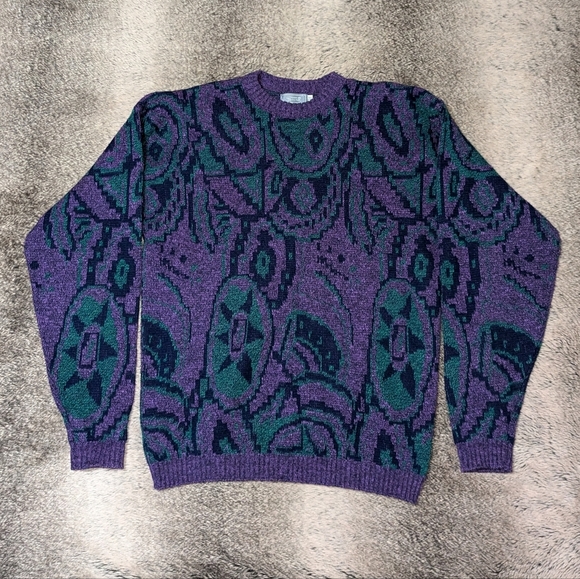 Le Tigre Other - Le Tigre Vintage Knit Sweater Purple Mens XL
